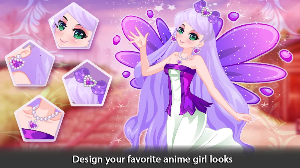 Dress Up Angel Anime Girl Game  [МОД Unlimited Money] Screenshot 2