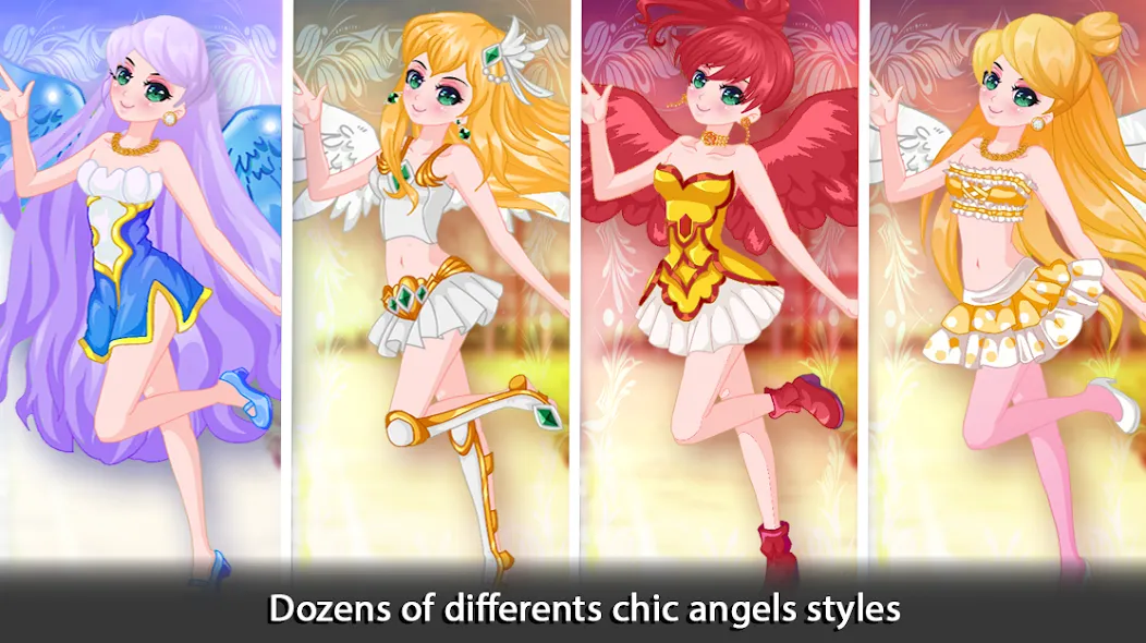 Dress Up Angel Anime Girl Game  [МОД Unlimited Money] Screenshot 4