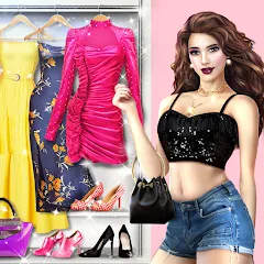 Взломанная Fashion Stylist: Dress Up Game  [МОД Mega Pack] - последняя версия apk на Андроид