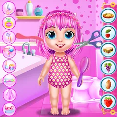 Взлом Baby Girl Caring Pinky Style (Беби Грл Керинг Пинки Стайл)  [МОД Все открыто] - полная версия apk на Андроид