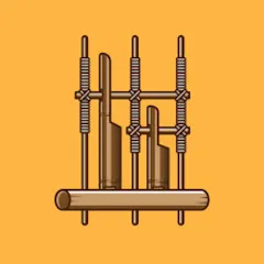 Скачать взломанную Angklung Instrument (Ангклунг инструмент)  [МОД Много монет] - стабильная версия apk на Андроид