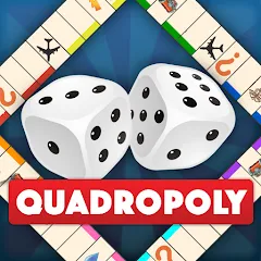 Скачать взломанную Quadropoly - Classic Business  [МОД Все открыто] - стабильная версия apk на Андроид