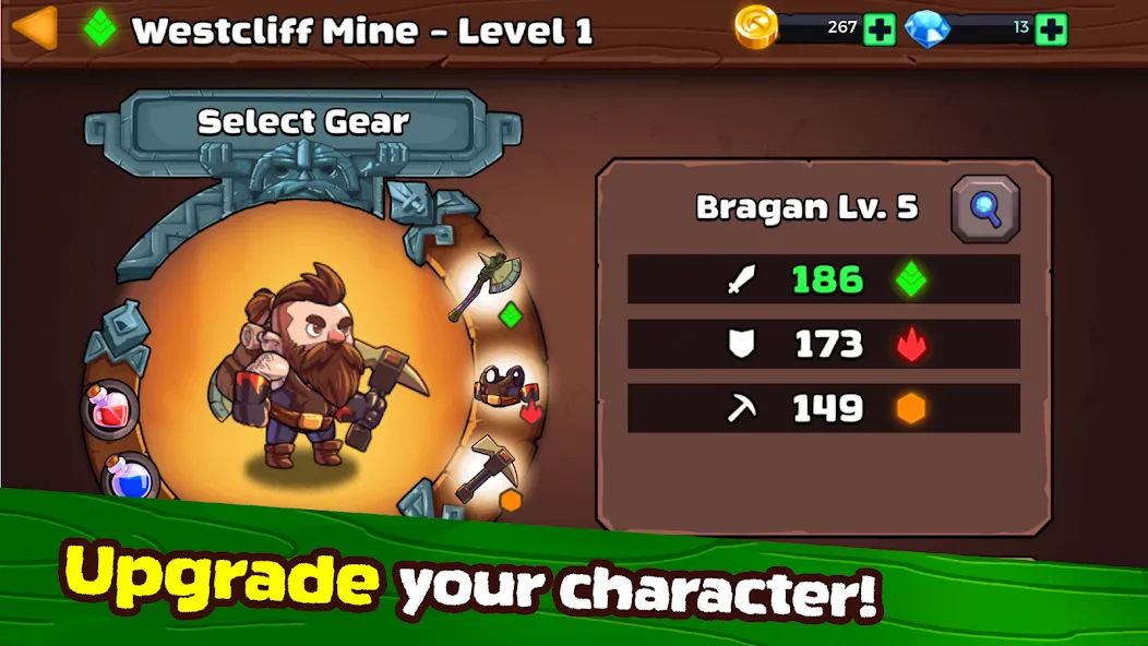 Mine Quest 2: RPG Mining Game (Мине Квест 2)  [МОД Много монет] Screenshot 3