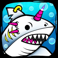 Скачать взлом Shark Evolution: Idle Game (Шарк Эволюшн)  [МОД Unlimited Money] - стабильная версия apk на Андроид