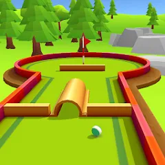 Взломанная Mini Golf Game - Putt Putt 3D (Мини Гольф Челлендж)  [МОД Все открыто] - полная версия apk на Андроид
