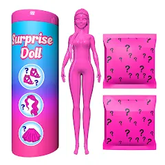 Скачать взлом Color Reveal Suprise Doll Game (Цветной сюрпризный кукольный игровой набор)  [МОД Бесконечные монеты] - последняя версия apk на Андроид