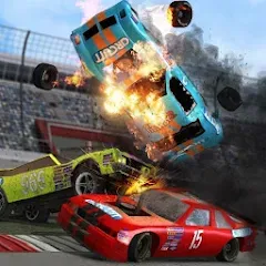 Взломанная Demolition Derby 2 (Демолиция Дерби 2)  [МОД Menu] - стабильная версия apk на Андроид