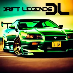 Скачать взломанную Drift Legends - Drifting games (Дрифт Легенды)  [МОД Mega Pack] - последняя версия apk на Андроид