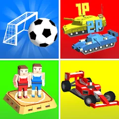 Скачать взломанную Cubic 2 3 4 Player Games (убик 2 3 4)  [МОД Unlocked] - полная версия apk на Андроид