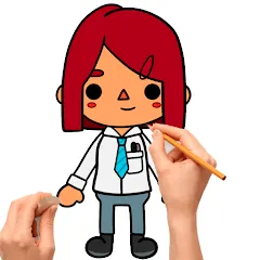 Взломанная How to draw Toca  [МОД Бесконечные деньги] - полная версия apk на Андроид