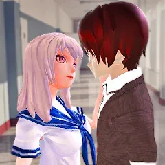 Скачать взлом Anime High School Love Story  [МОД Все открыто] - стабильная версия apk на Андроид