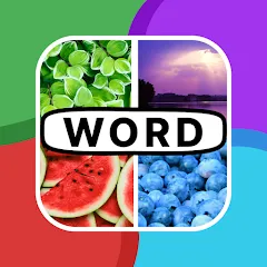 Скачать взлом 4 Pics 1 Word: Guessing Games  [МОД Unlocked] - стабильная версия apk на Андроид