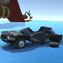 Взломанная Realistic Car Crash Simulator  [МОД Меню] - последняя версия apk на Андроид