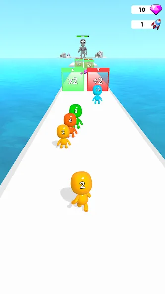 Man Runner 2048: Run and Merge (Мэн Раннер 2048)  [МОД Бесконечные деньги] Screenshot 1