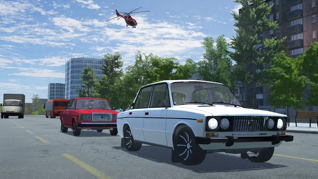 Russian Car Lada 3D  [МОД Menu] Screenshot 3