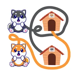 Скачать взлом Dog rush: Draw to save games (Дог раш)  [МОД Много денег] - последняя версия apk на Андроид