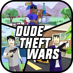 Взлом Dude Theft Wars Shooting Games (Дуд Тефт Варс)  [МОД Меню] - стабильная версия apk на Андроид