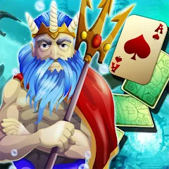 Взлом Solitaire Atlantis (олитэр Атлантис)  [МОД Много монет] - полная версия apk на Андроид