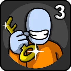 Взломанная One Level 3 Stickman Jailbreak (Один Уровень 3)  [МОД Все открыто] - полная версия apk на Андроид