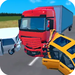 Взломанная Truck Crash Simulator Accident (Симулятор ДТП с грузовиком)  [МОД Бесконечные монеты] - последняя версия apk на Андроид