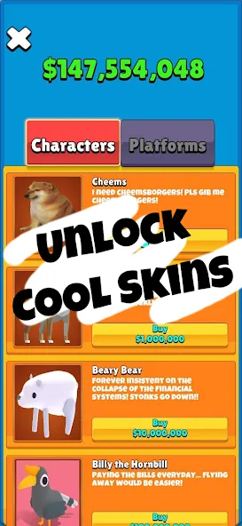 Stonks To The Moon (Стонкс ту зе Мун стоки на Луну)  [МОД Все открыто] Screenshot 4