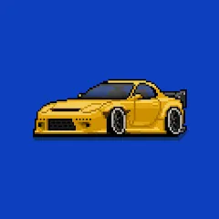 Взломанная Pixel Car Racer (Пиксельный гоночный автомобиль)  [МОД Меню] - последняя версия apk на Андроид
