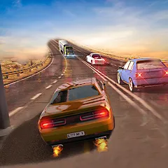 Взломанная Car Highway Racing for Speed (Трафик Рейсер Трафик игры)  [МОД Menu] - полная версия apk на Андроид
