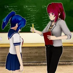 Взлом Anime Girl School Teacher 3D  [МОД Unlocked] - полная версия apk на Андроид