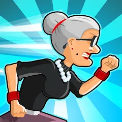 Скачать взломанную Angry Gran Run - Running Game (Энгри Гран Ран)  [МОД Много денег] - стабильная версия apk на Андроид