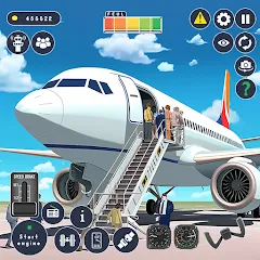 Взлом Airplane Game Flight Simulator  [МОД Unlocked] - стабильная версия apk на Андроид