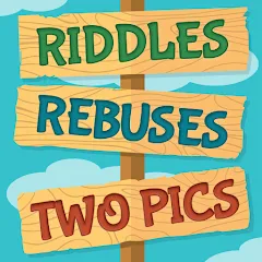 Скачать взломанную Riddles, Rebuses and Two Pics  [МОД Много монет] - стабильная версия apk на Андроид
