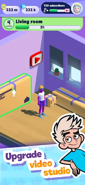 A4 Vlogger: Streamer simulator  [МОД Все открыто] Screenshot 2