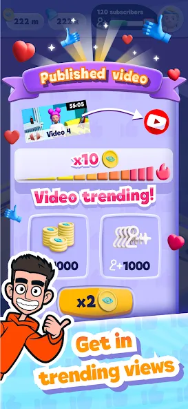 A4 Vlogger: Streamer simulator  [МОД Все открыто] Screenshot 3