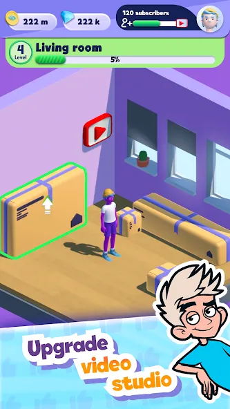 A4 Vlogger: Streamer simulator  [МОД Все открыто] Screenshot 5