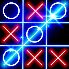 Взломанная Tic Tac Toe Glow: 2 Players  [МОД Бесконечные деньги] - последняя версия apk на Андроид