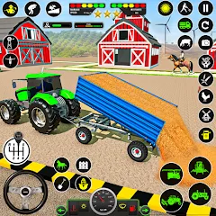 Взломанная Tractor Farming: Tractor Games (Тракторное хозяйство)  [МОД Меню] - полная версия apk на Андроид