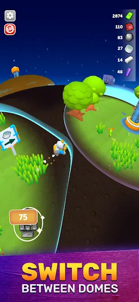 Terradome 3D (Террадом 3Д)  [МОД Бесконечные монеты] Screenshot 3