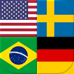 Взломанная Flags of All World Countries  [МОД Unlimited Money] - полная версия apk на Андроид