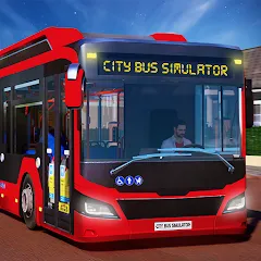 Скачать взломанную City Bus Simulator: Bus Games (Риал Сити Бас Симулятор Геймс)  [МОД Бесконечные монеты] - стабильная версия apk на Андроид