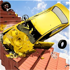 Взлом Beam Drive Crash Death Stair C (Бим Драйв Краш Дэт Стэр С)  [МОД Mega Pack] - полная версия apk на Андроид