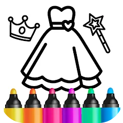Взлом Bini Game Drawing for kids app (Бини)  [МОД Все открыто] - полная версия apk на Андроид