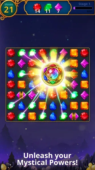 Jewels Magic: Mystery Match3 (Джуэлс Мэджик)  [МОД Много денег] Screenshot 2