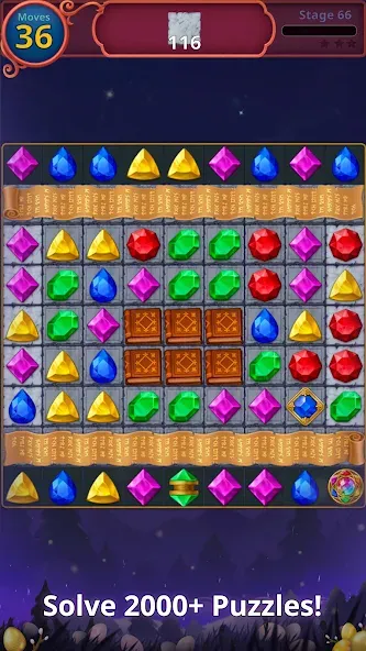 Jewels Magic: Mystery Match3 (Джуэлс Мэджик)  [МОД Много денег] Screenshot 4