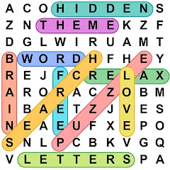 Взломанная Word Search - Word Puzzle Game  [МОД Много монет] - последняя версия apk на Андроид