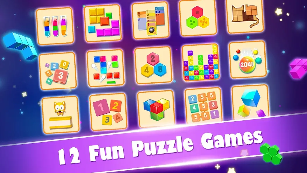 Block Gems: Block Puzzle Games (Блок драгоценные камни)  [МОД Бесконечные деньги] Screenshot 1