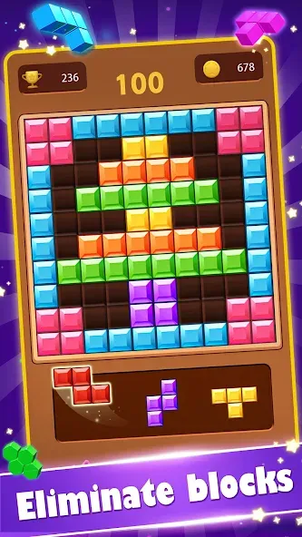 Block Gems: Block Puzzle Games (Блок драгоценные камни)  [МОД Бесконечные деньги] Screenshot 2