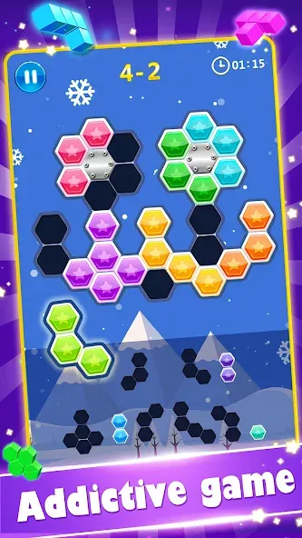 Block Gems: Block Puzzle Games (Блок драгоценные камни)  [МОД Бесконечные деньги] Screenshot 3