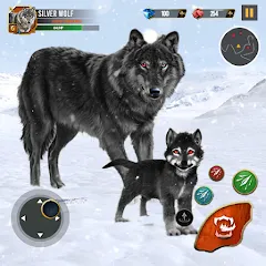 Скачать взлом Wild Wolf Simulator Wolf Games  [МОД Бесконечные деньги] - стабильная версия apk на Андроид