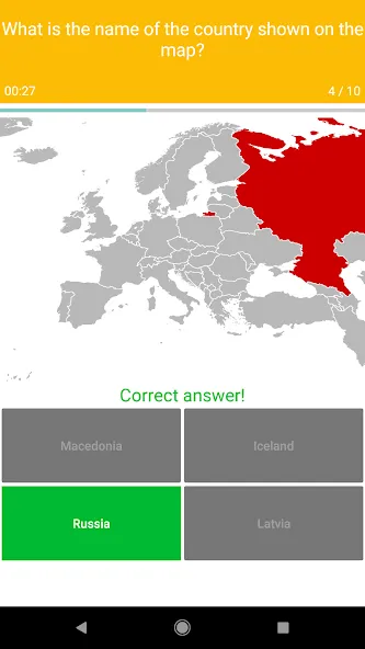 Europe Map Quiz - European Cou  [МОД Бесконечные монеты] Screenshot 3