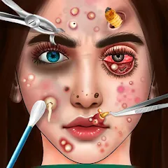 Скачать взломанную ASMR Doctor Makeup Salon games (АСМР)  [МОД Много денег] - полная версия apk на Андроид
